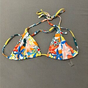 floral bikini top